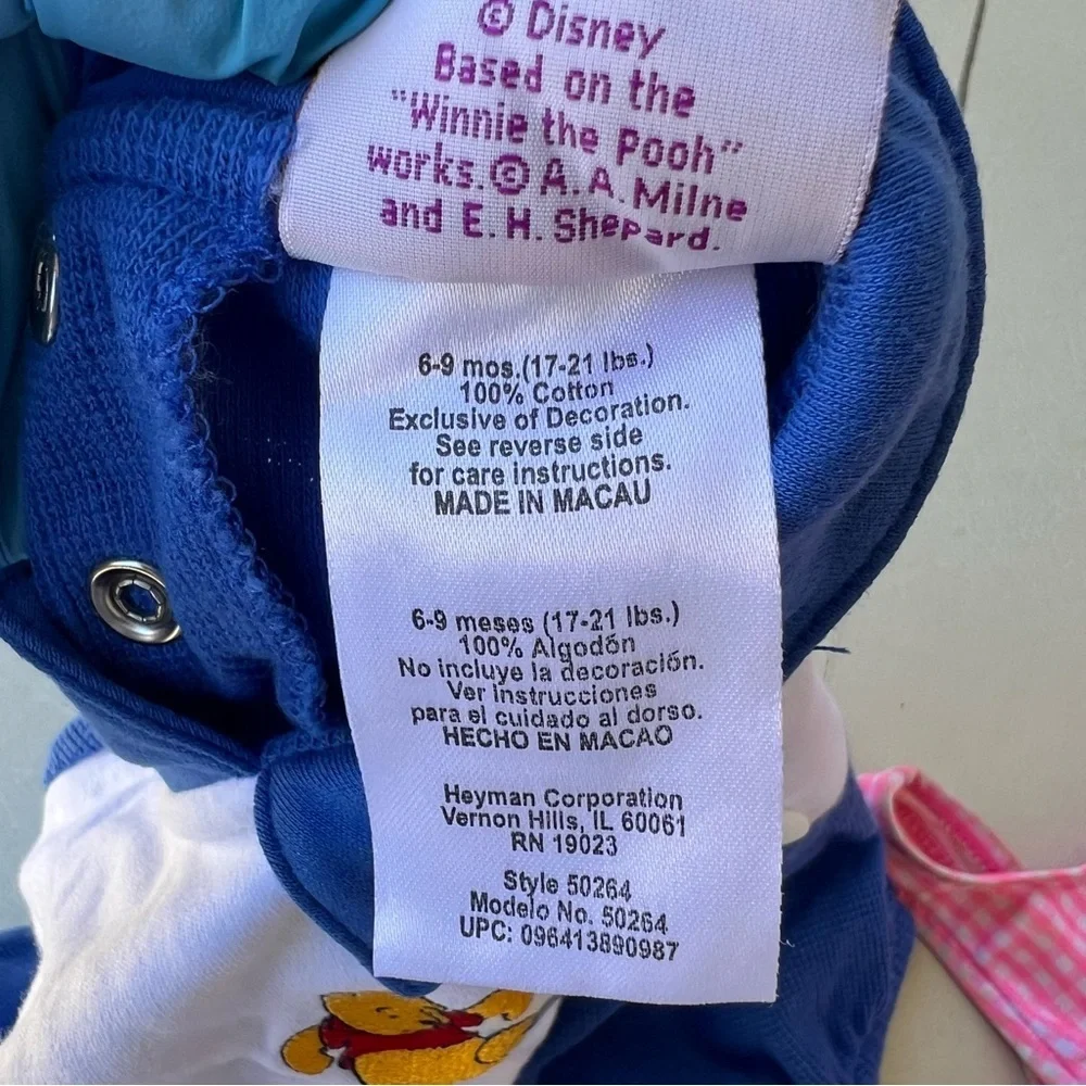 Disney Blue and White Winnie-the-Pooh Polo One-Piece